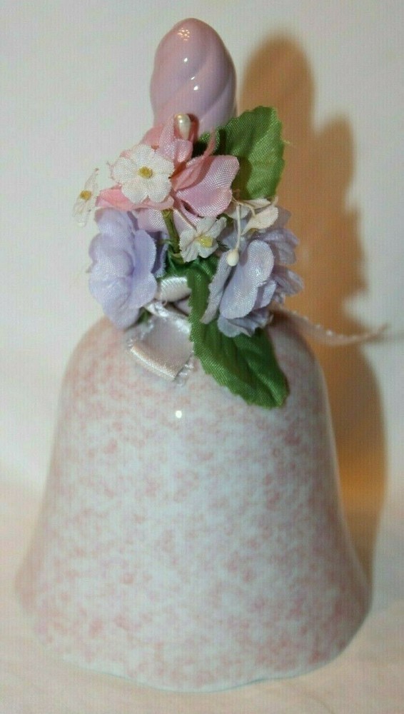 Avon 1991 Pink Ceramic Wedding  Bell