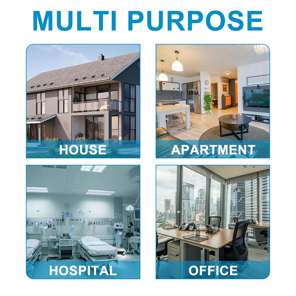 Wireless Doorbell Plug & Play Plugin Receiver Waterproof Adjustable Volume White