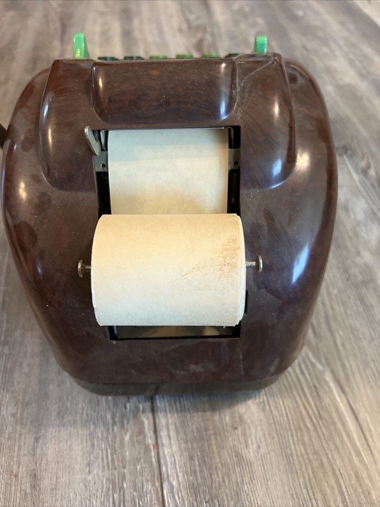 Vintage Victor Adding Subtracting Machine Brown