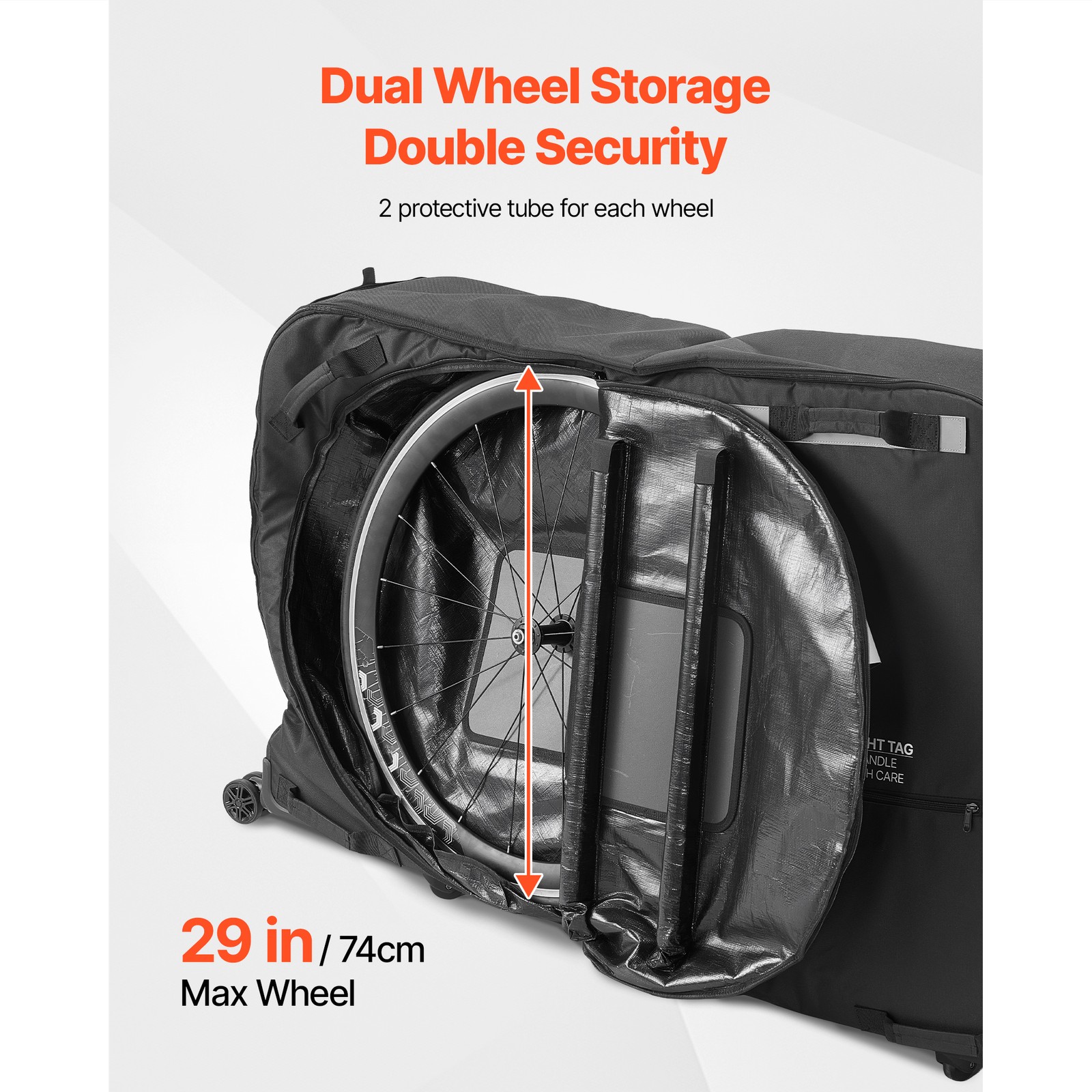 Uimoso Bike Travel Bag for 51 in Wheelbase, 600D Durable Bicycle Storage Bag