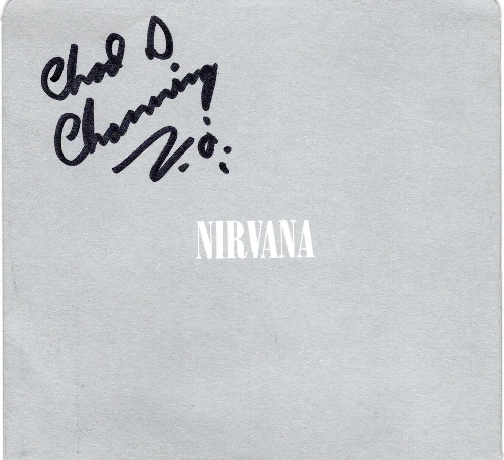 Chad Channing NIRVANA Signed Autograph Bleach CD Cover!