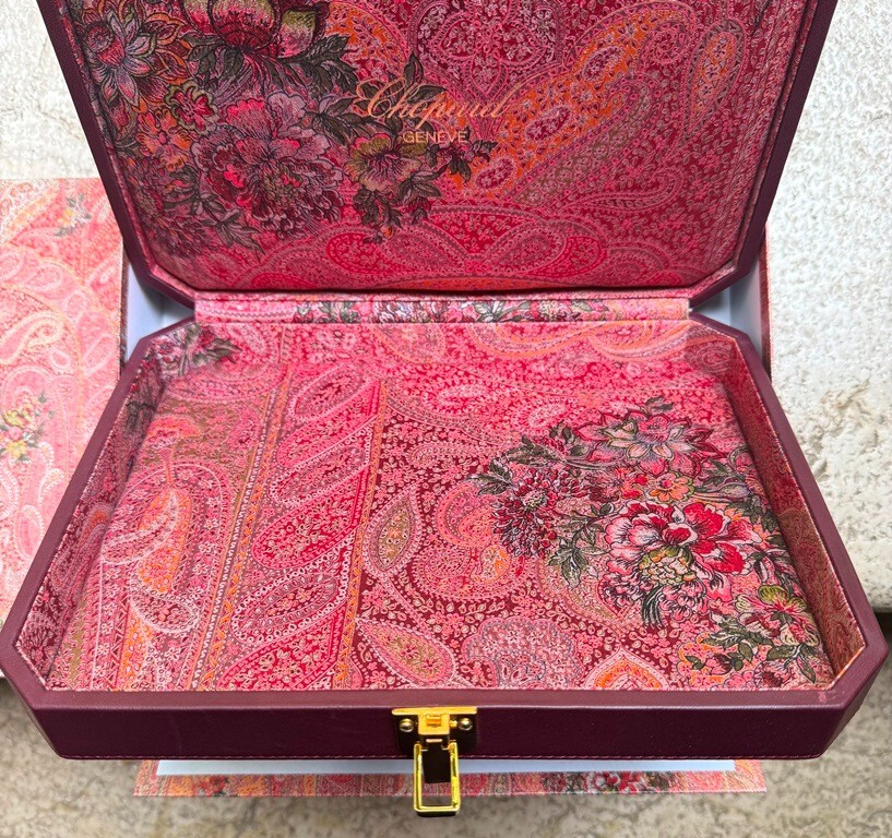 Chopard Leather Jewellery Box (Inner+Outer), Rare, Like New!