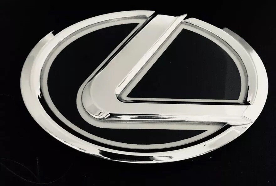 Lexus White 4D LED Emblems Logo 125mm LS270 RX450h CT200 EX250 IS250 IS350 ISF