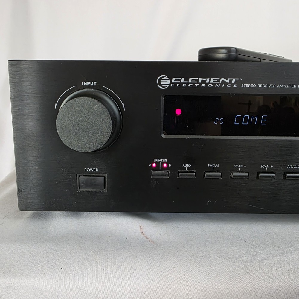 Element Electronics Stereo Receiver Amplifier ESTR200 w/ Remote. Tested Working