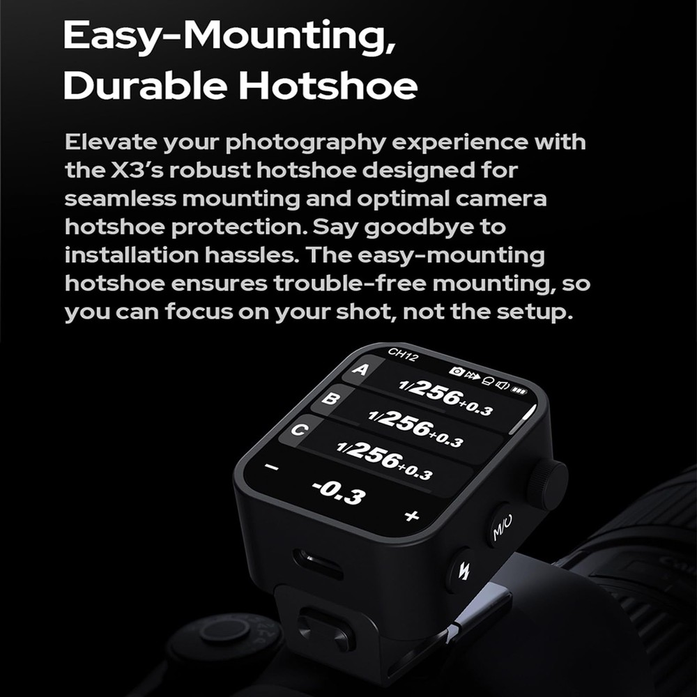 X3N TTL Wireless Flash Trigger,Touch Screen Flash Transmitter for Nikon Camer...