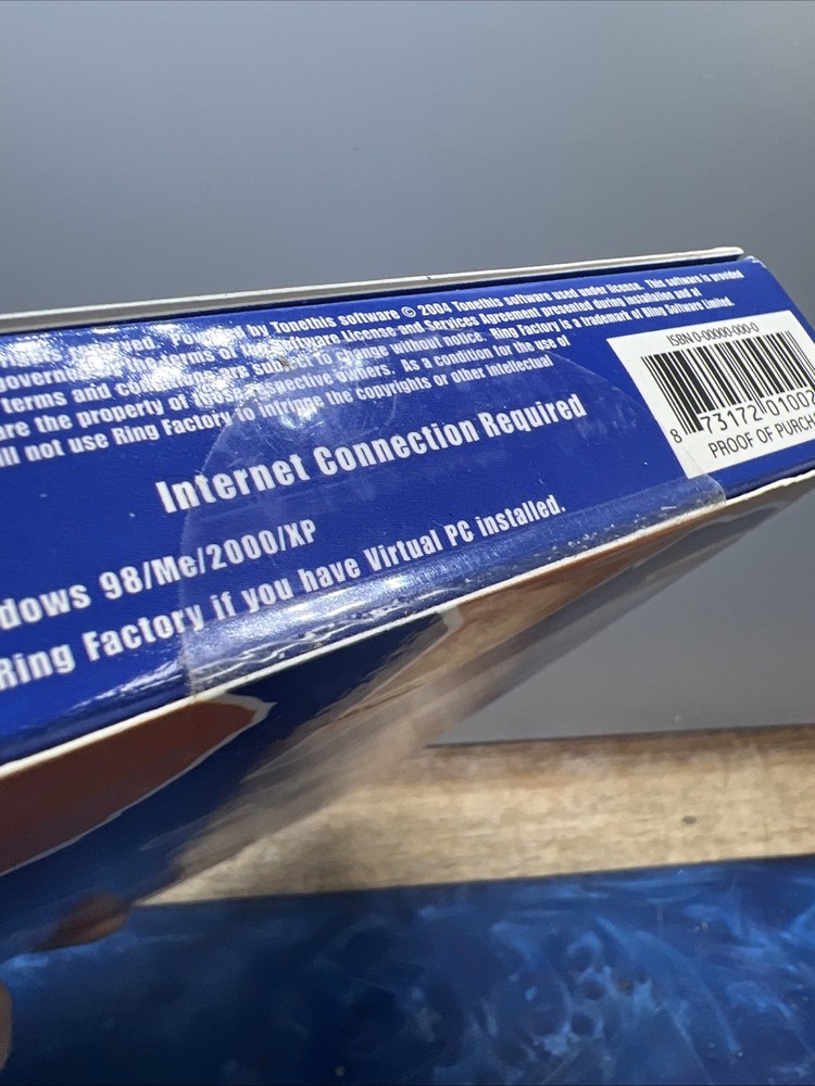 Vintage PC MP3 Ringtone Ring Factory CD-ROM PC Computer Software New Sealed