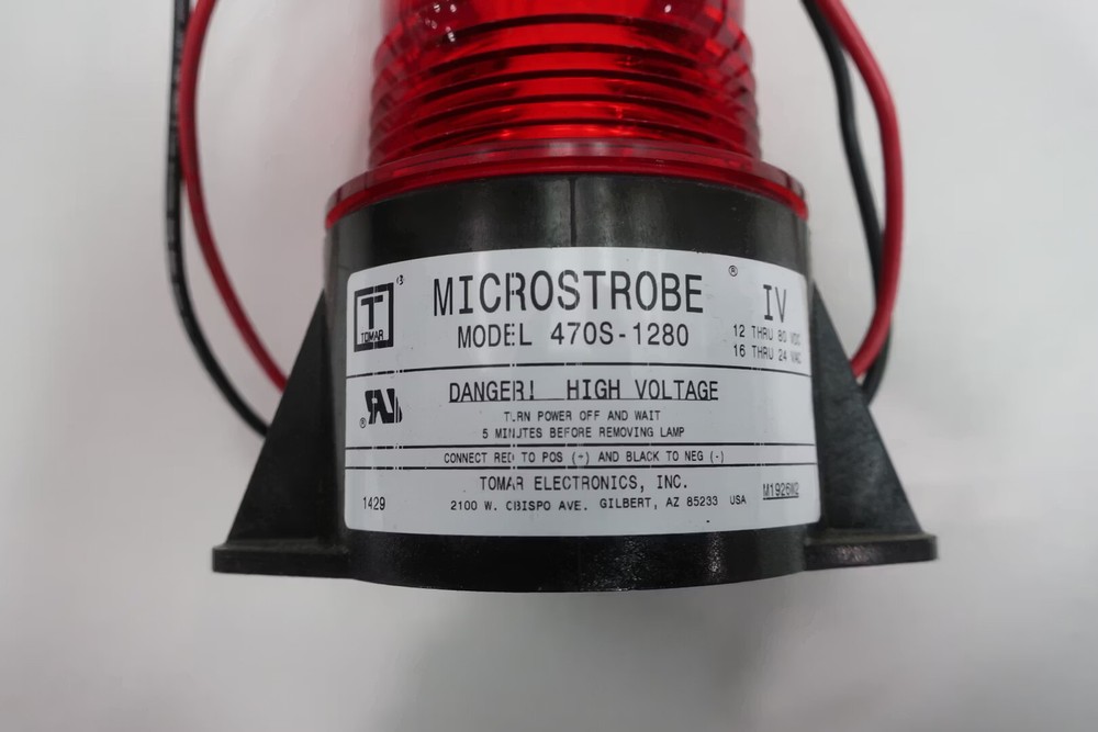 Tomar Electronics 470S-1280 Microstrobe Red Strobe 12-80v-dc 16-24v-ac