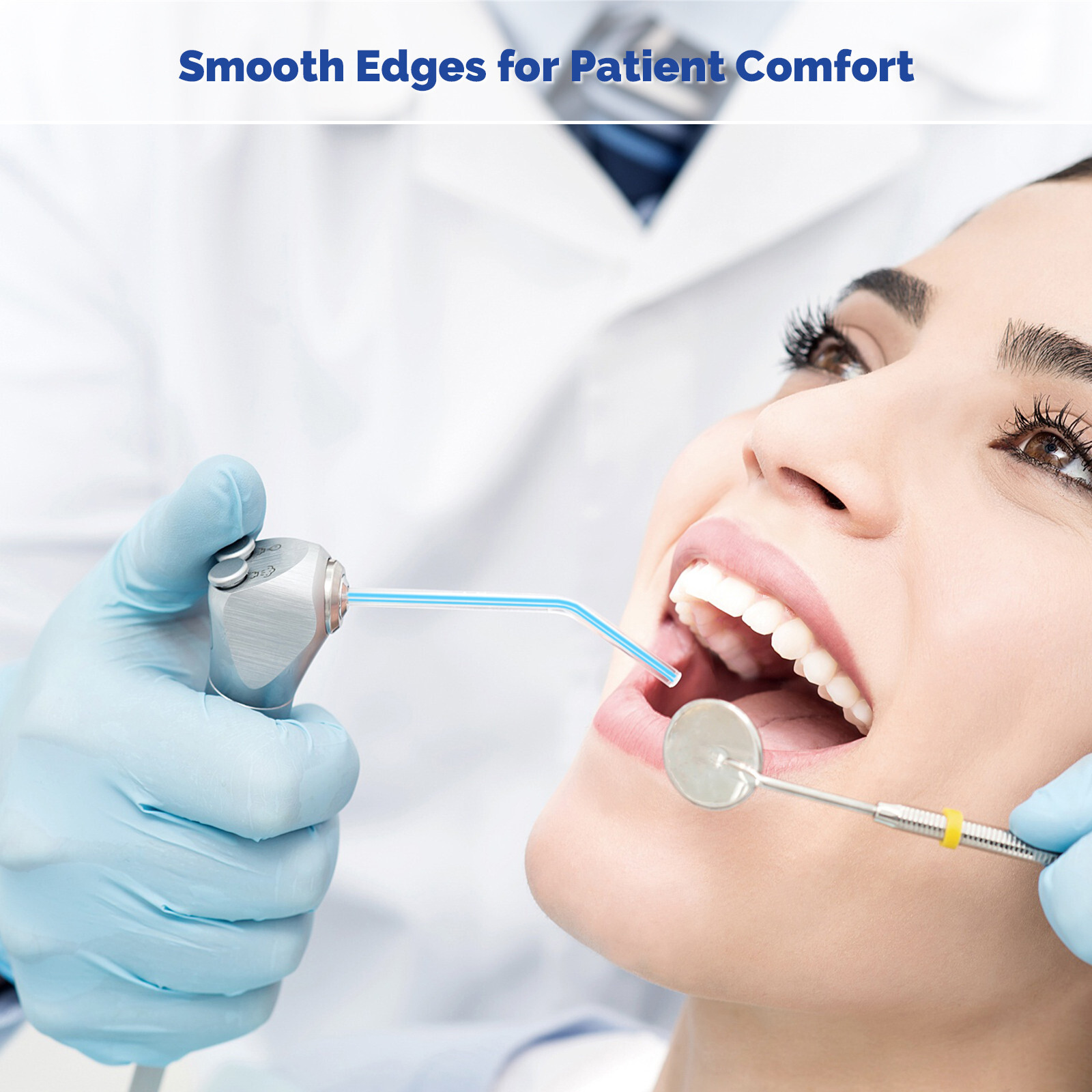 JMU 1000pcs Dental 3-Way Air Water Syringe Tips Disposable Spray Nozzles Tips