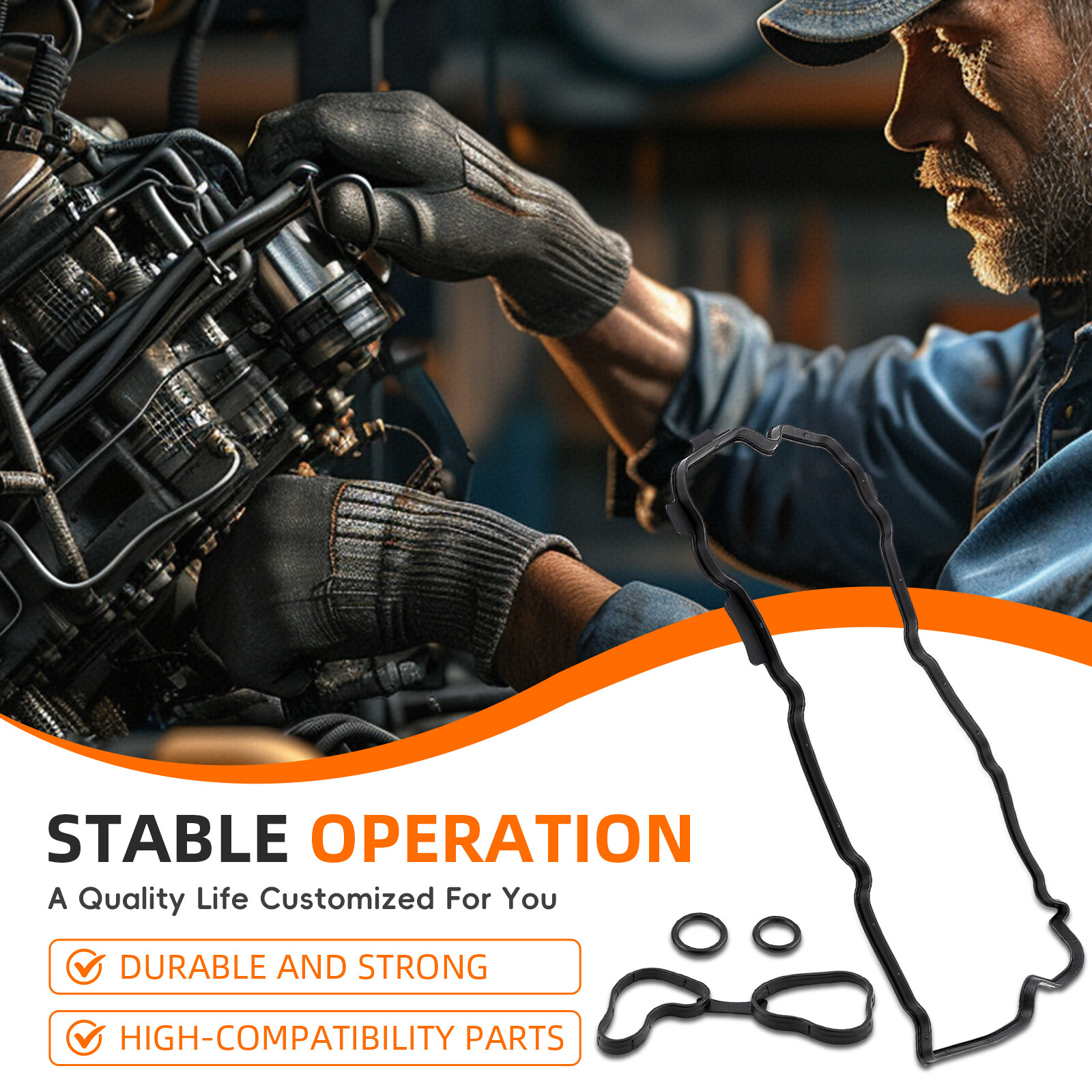 Valve Cover Gasket Kit For 2009-2015 Nissan Maxima Murano Pathfinder Quest 3.5L