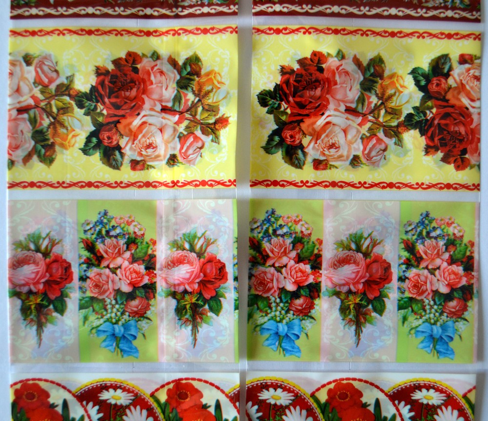 14 EASTER EGG WRAPS THERMO SLEEVES, FLOWERS - ROSES