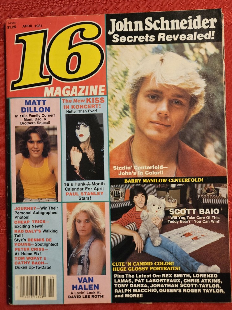 16 Magazine April 1981 KISS Peter Criss
