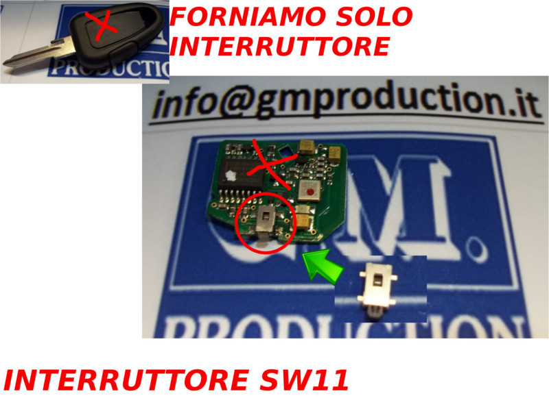 IVECO DAILY REMOTE CONTROL KEY SWITCH BUTTON ONLY AS PICTURED