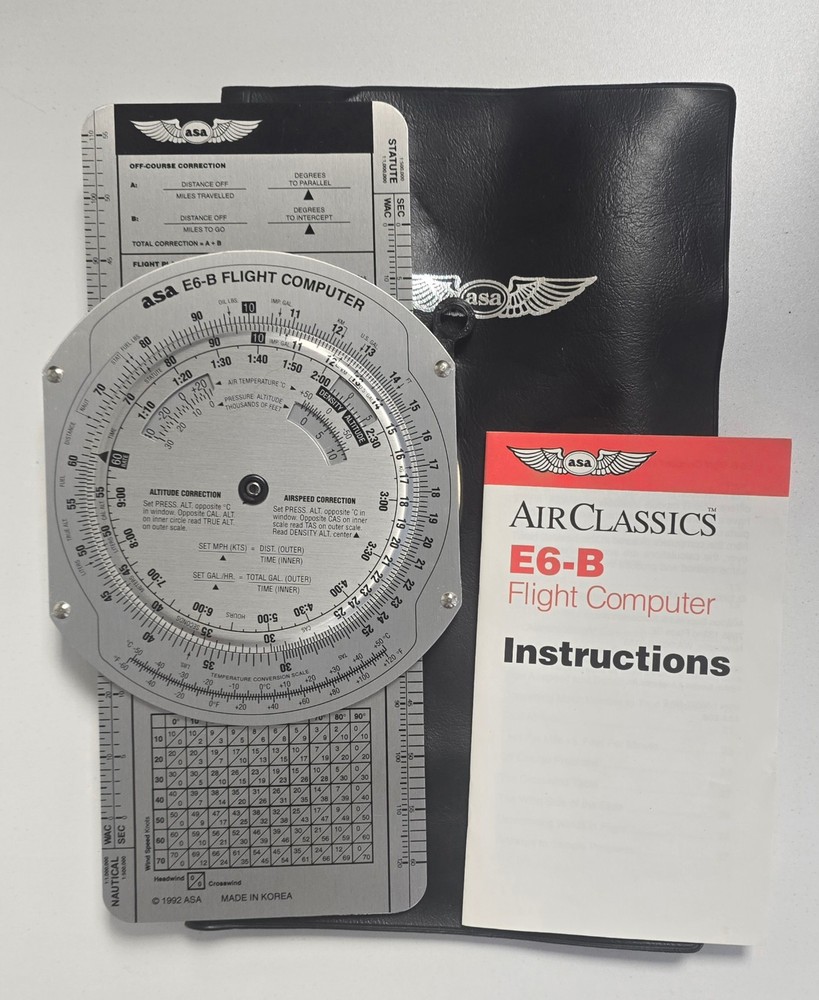 NEW - ASA E6B Metal Flight Computer | ASA-E6B