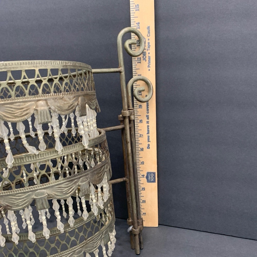 Davco Silver Ltd. Three Tier Beaded Dessert Platform * Repaire Project *