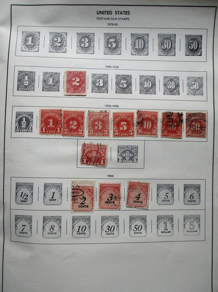 1972 H.E. HARRIS FREEDOM STAMP ALBUM UNITED STATES & TWO SHEETS OF 1/2 & 1 CENT