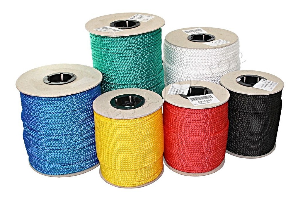 LINDEMANN Braided Rope Roll Red 100m 152kg Load
