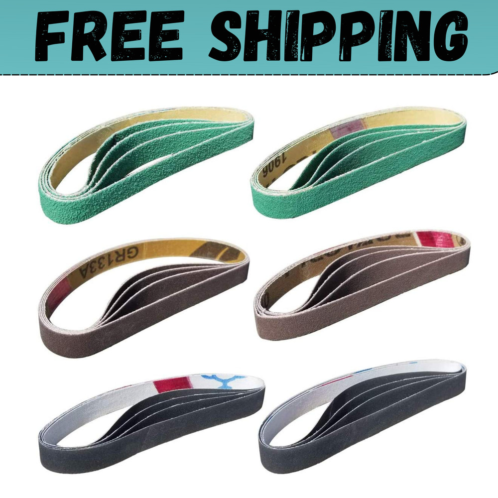 24 Pcs 1/2" x 12" Replacement Belts for Work Sharp Knife Sharpener
