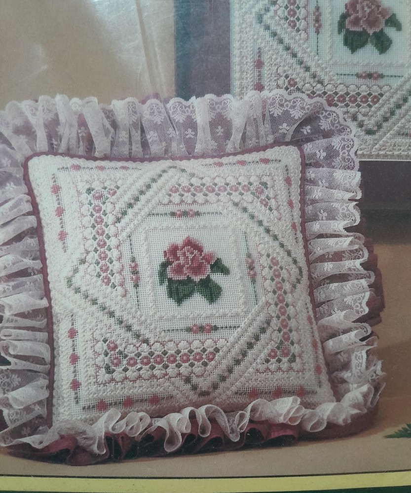 Vintage Sunset Needlepoint Kit Ivory Lace