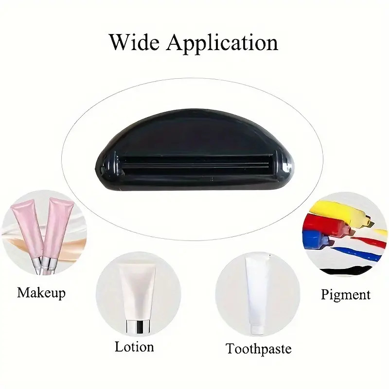 4X Plastic Tube Squeezer Toothpaste Dispenser Holder Rolling Bathroom Extract