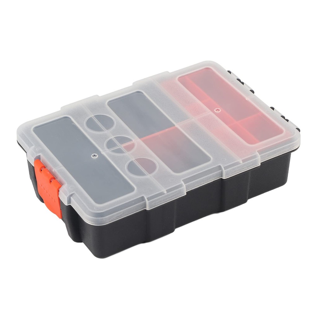 Heavy Duty Tools Box Small Parts Storage Box 9 Compartment Two Layer Hardware...