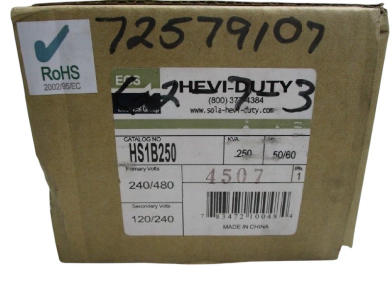 EGS HS1B250 TRANSFORMER  NSMP