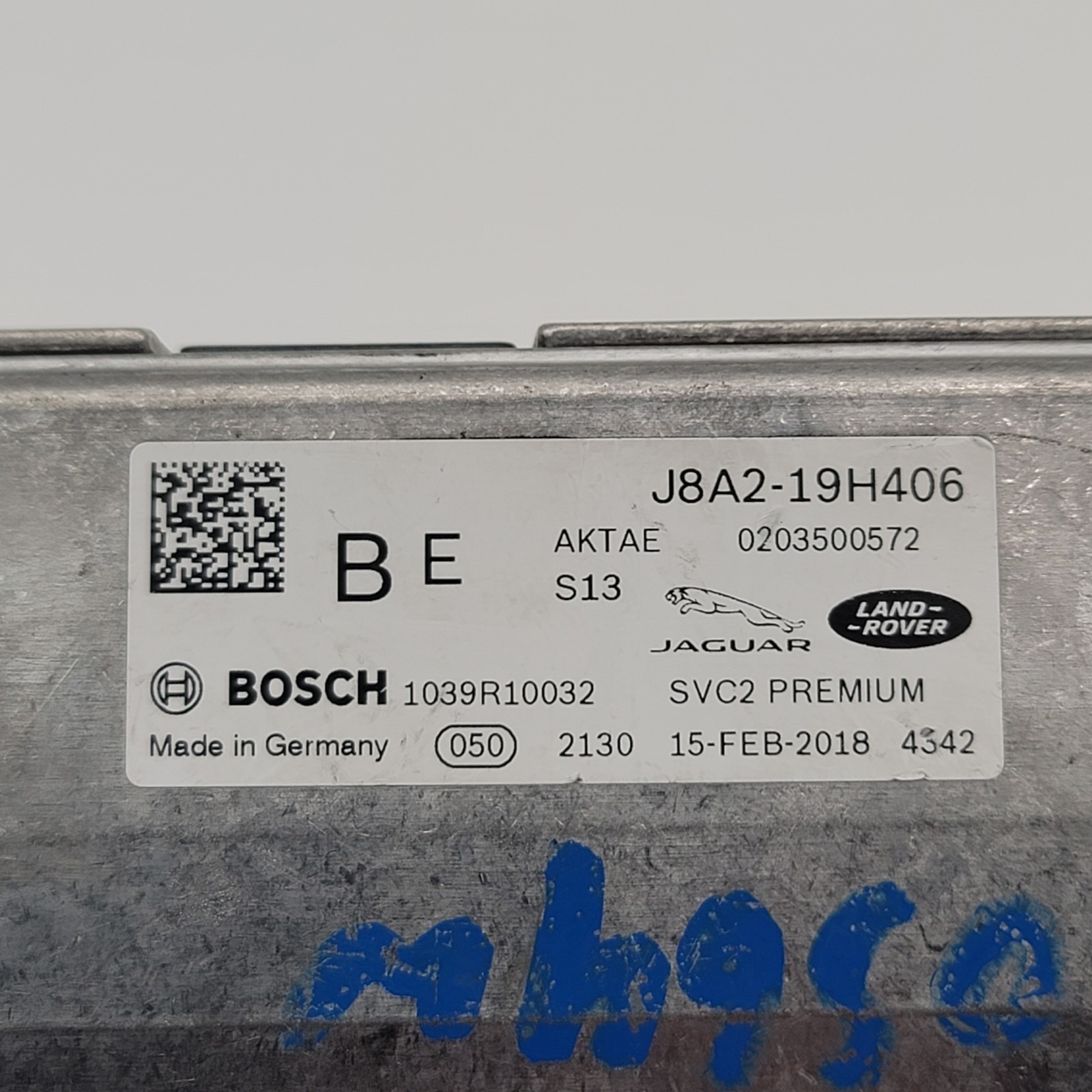 2018 Range Rover Velar Windshield Mounted Lane Keep Assist Camera J8A2-19H406BE