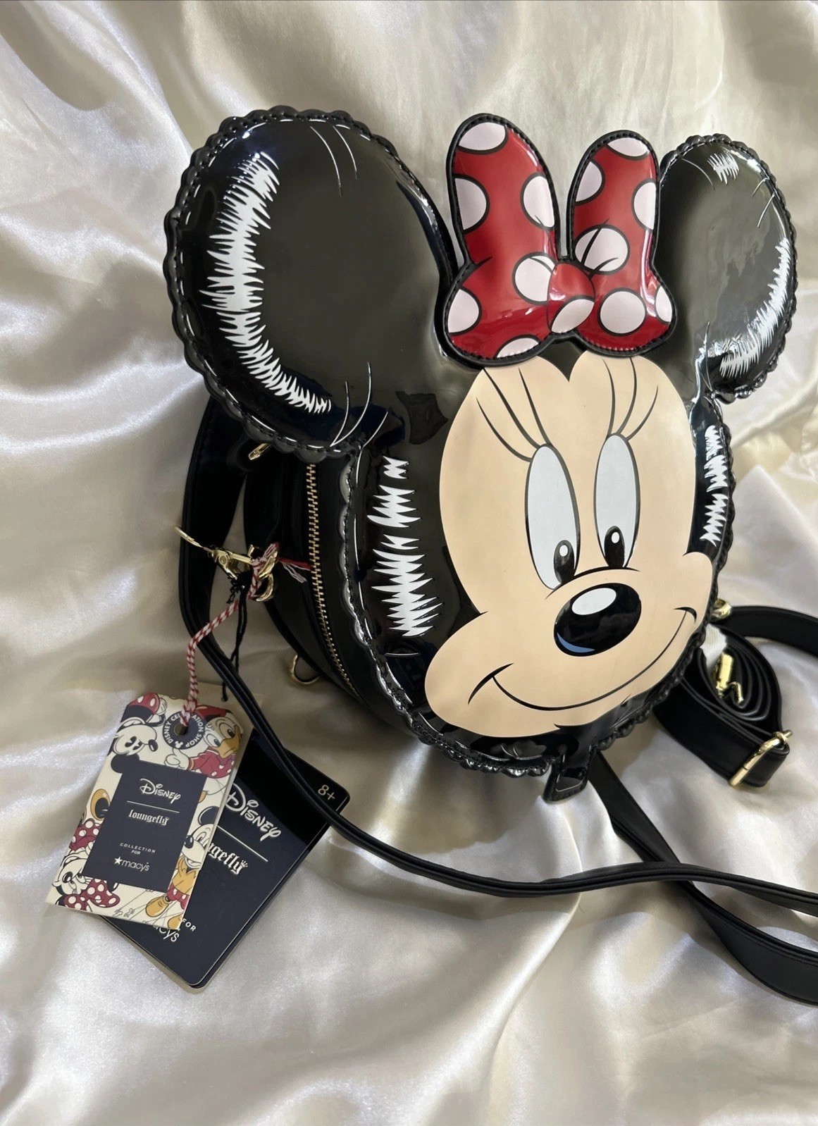 RARE NEW MACYS X LOUNGEFLY 1ST EDITION PARADE MINNIE MOUSE BALLOON AND EARS SET!