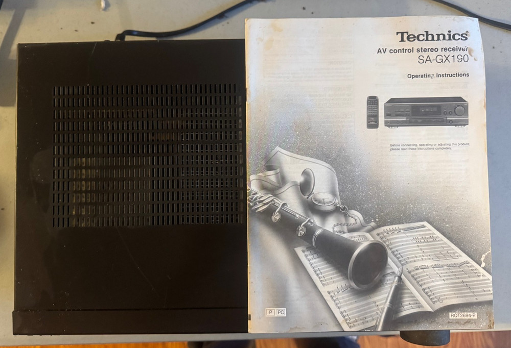 Technics AV Control Stereo Receiver SA-GX190 Works