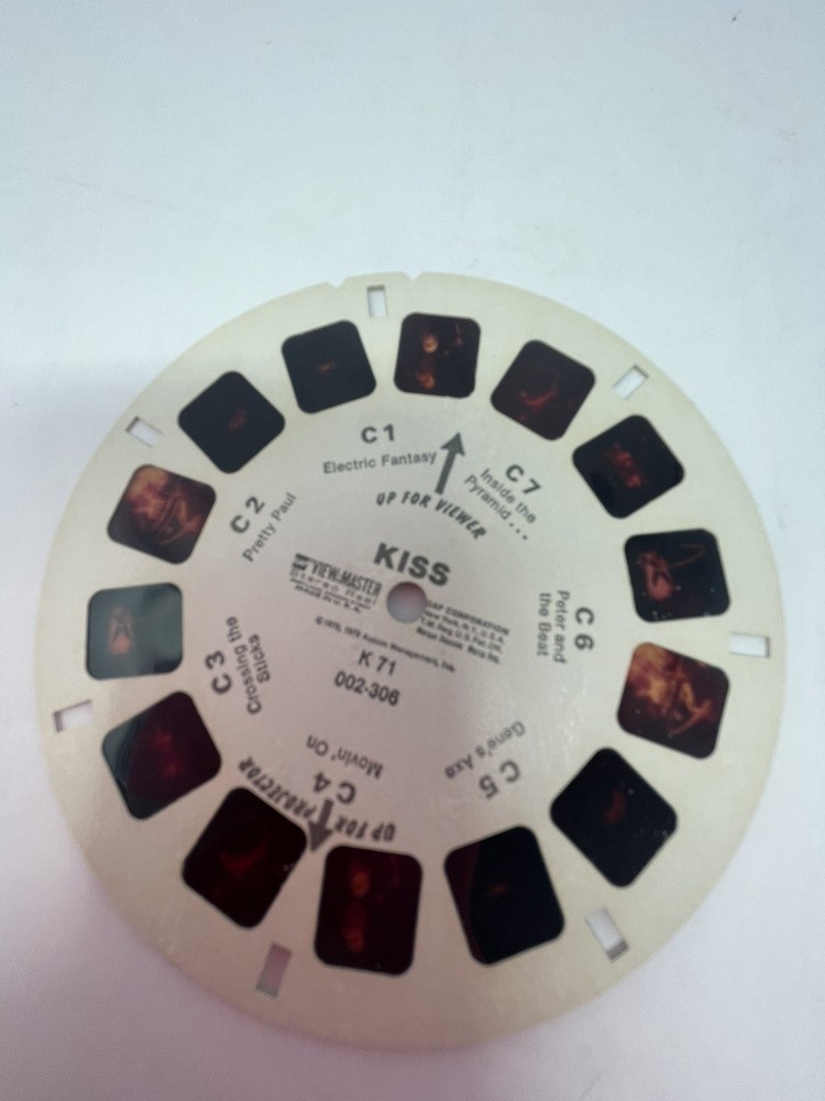 Vintage KISS Rock Band View Master 3 Reels Original Packet 1970s GAF READ