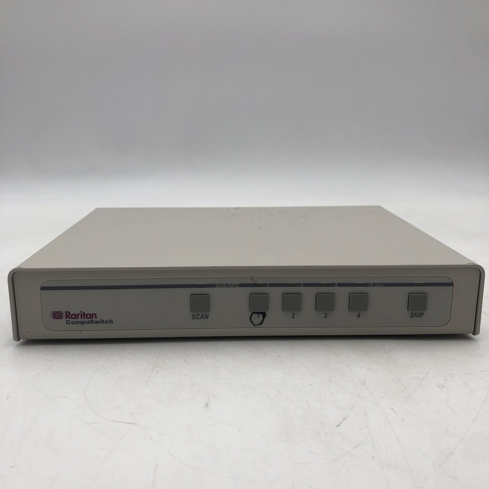 Raritan CompuSwitch Four Port Single or Multi User KVM Switch CS4 POWER TESTED