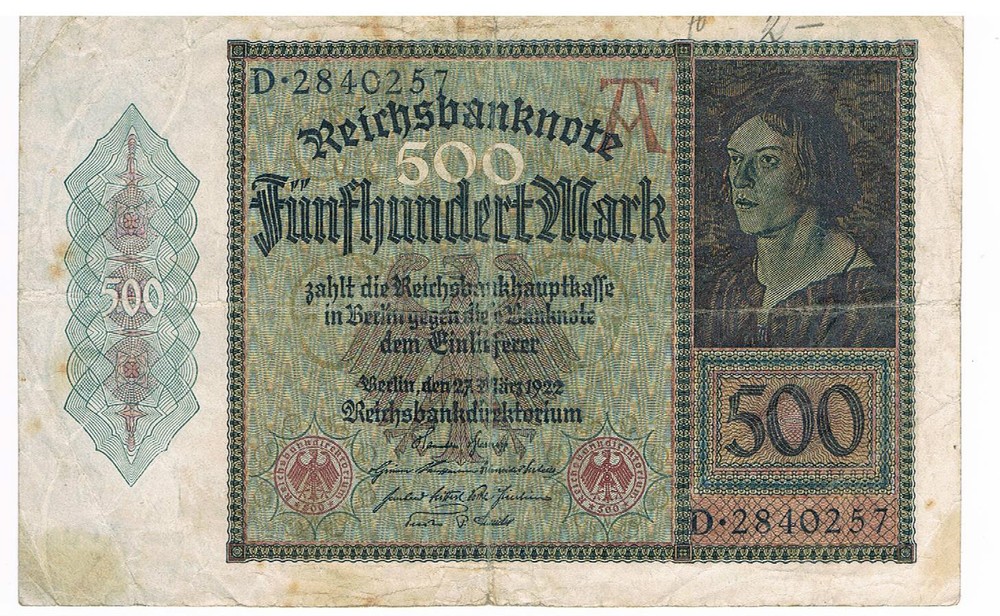 GERMANY - Huge Sized Banknotes - 1910-1923, Six Notes