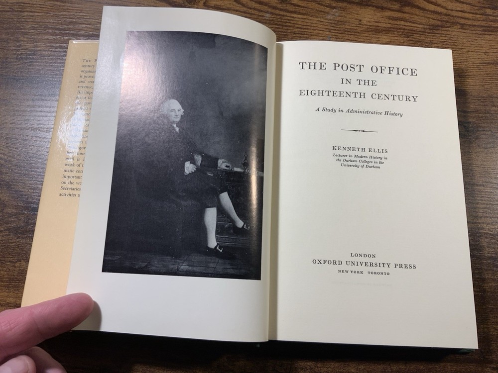 The Post Office In The 18th Century By Kenneth Ellis Postal History Hardback