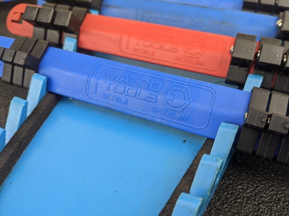 Matco Tools Plastic Socket Rail Organizers Lot