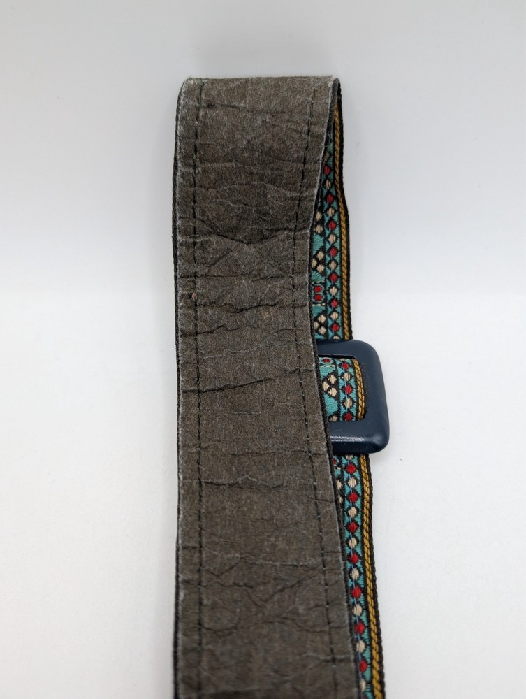 Vintage 70's Camera Neck Strap Woven Pattern Adjustable ~3ft Retro