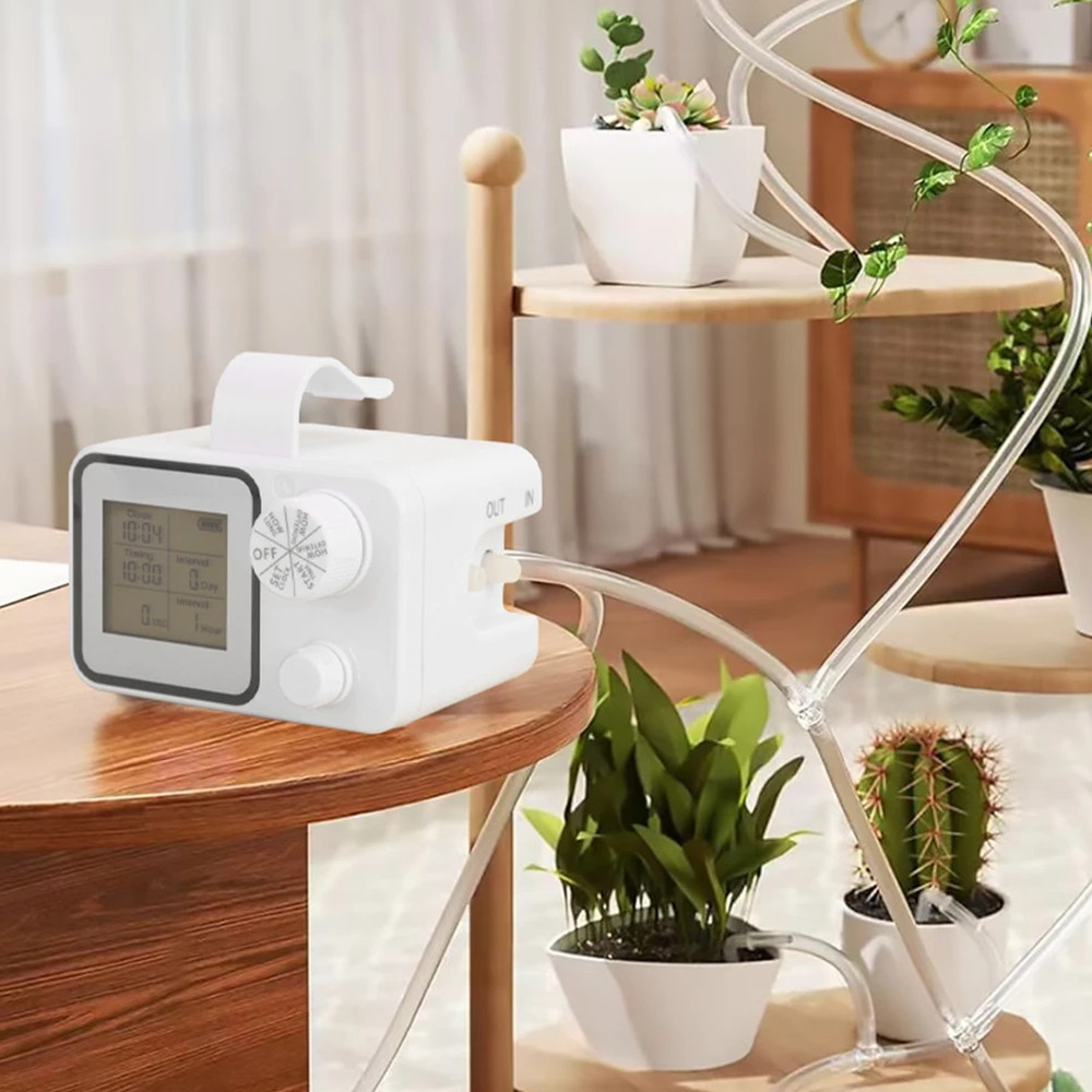 Automatic Drip Irrigation System Kit Plant Watering Timer System Garden Indoor