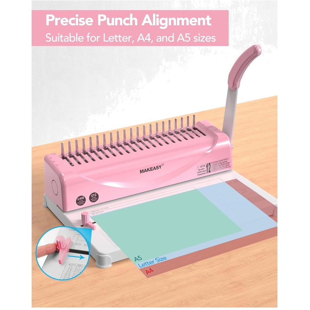 High Compatibility Comb Binder for Various Paper Sizes