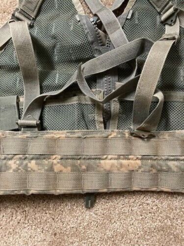 MOLLE II FLC Fighting Load Carrier VEST w/ 2 TRIPLE MAG POUCHES ACU US Army VGC