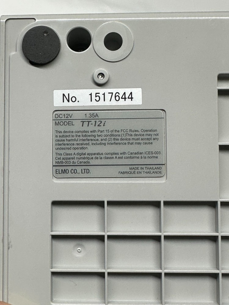 Elmo TT-12i 1080P HDMI Overhead Interactive Camera