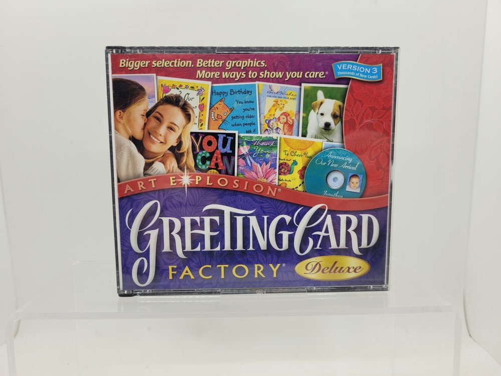 Greeting Card Factory Deluxe Ver. 3 MISSING DISK 2 Win 98, 2000, ME or XP