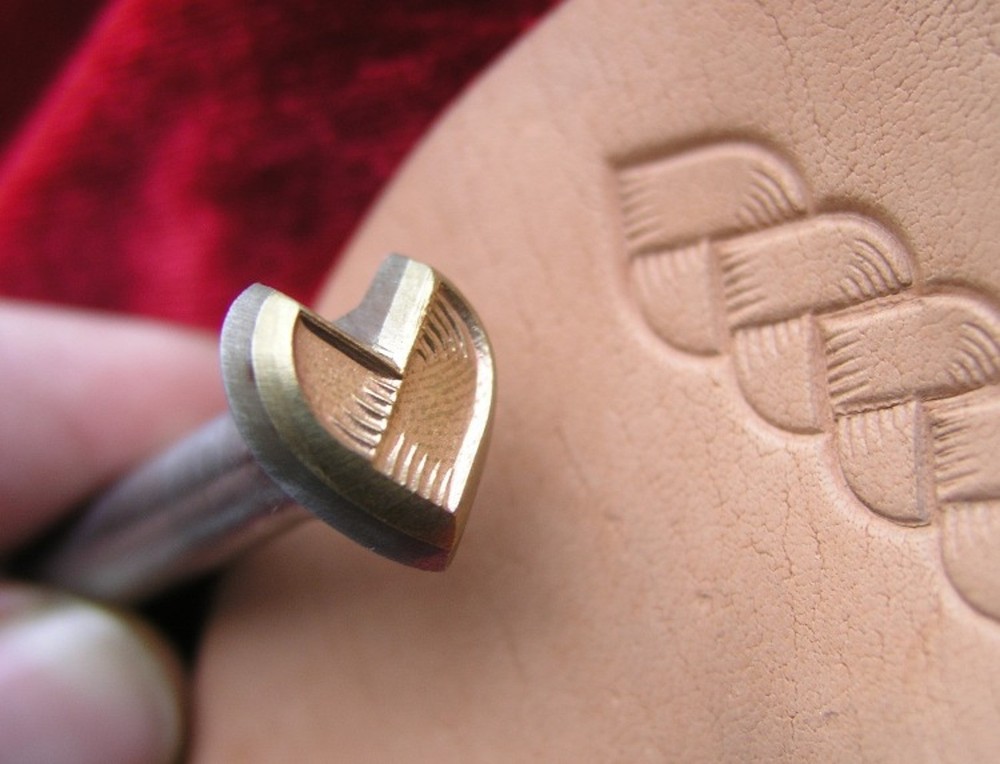 013-02 Braid Leather stamp Brass hand made tool