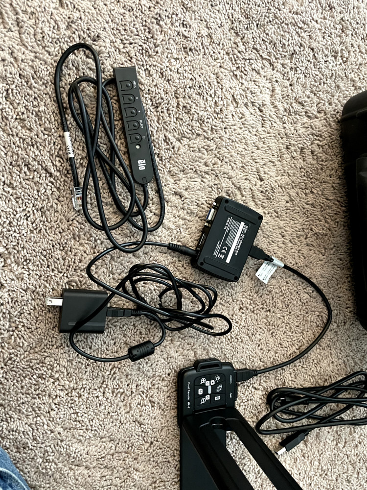 Elmo MX-1 Visual Presenter w/Pelican Case, P4K Document Camera W/extender, Elo