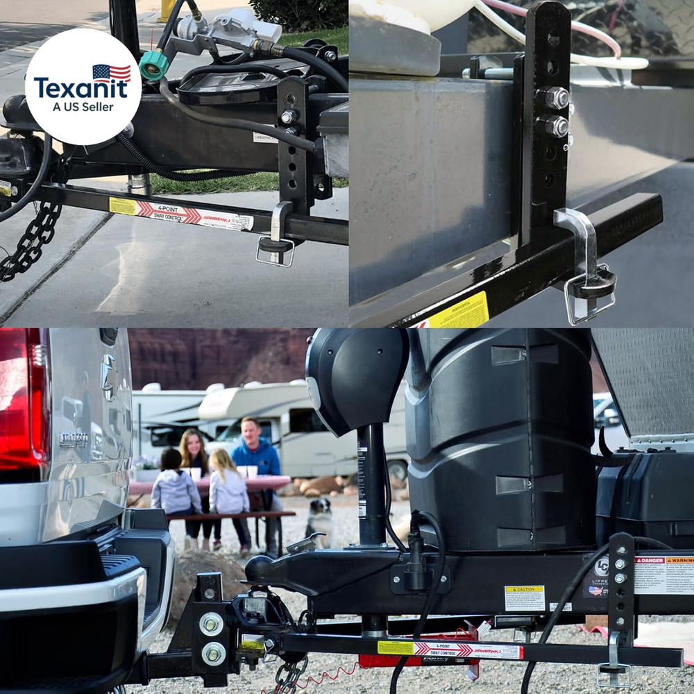 2PCS Trailer Sway Control Bracket Replacement for Equalizer Hitch-Weight Distrib