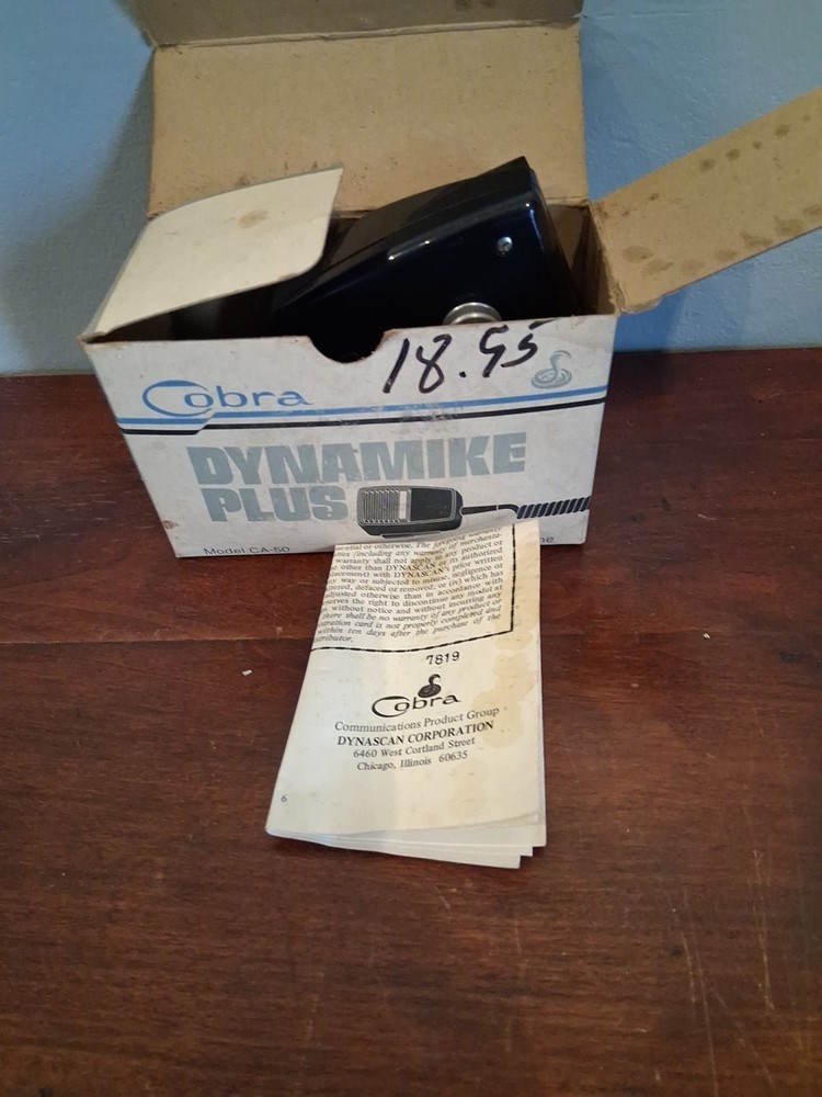 Cobra CB Dynamic 4-Pin Microphone IMP500 UNTESTED