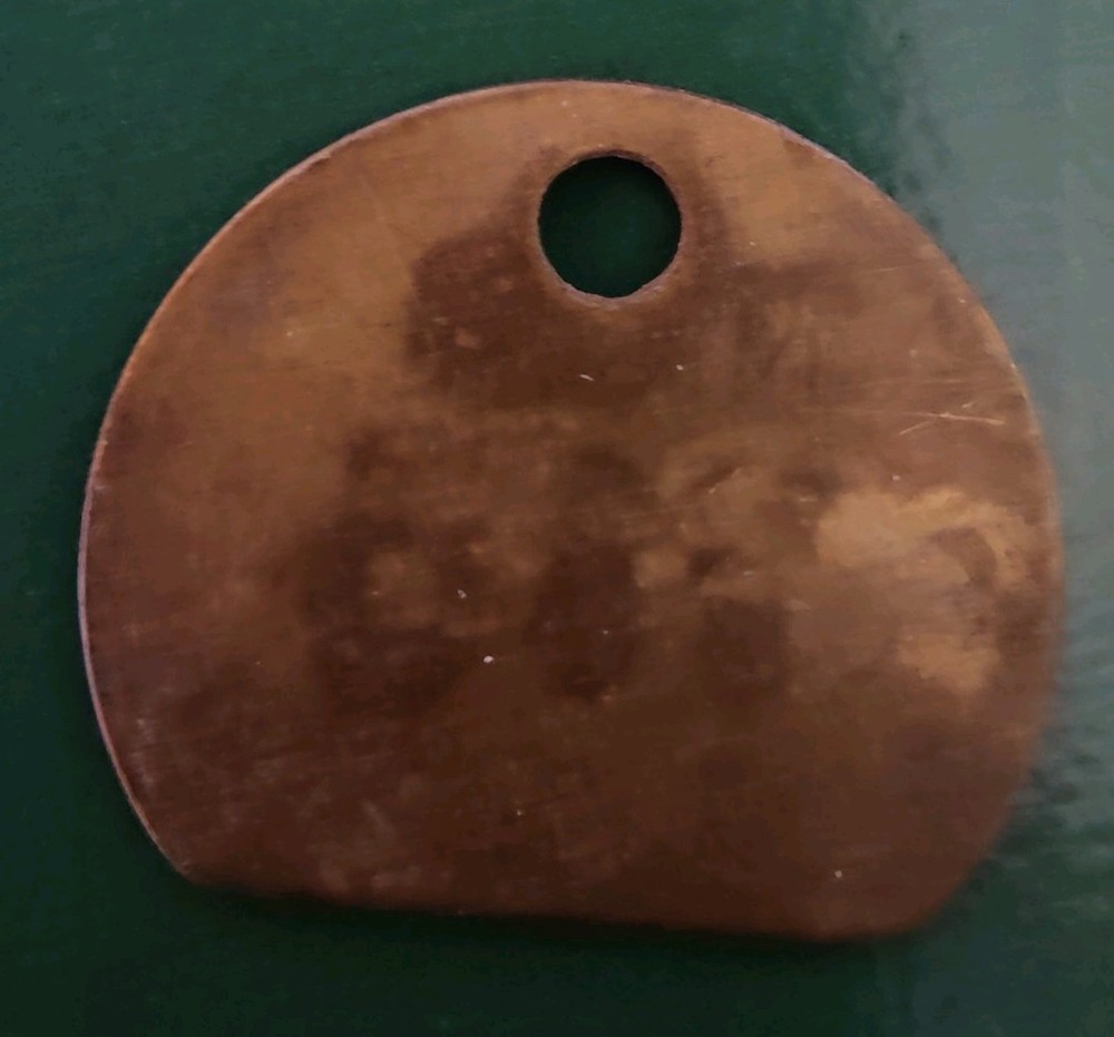 Hickleton Colliery Pit Check Tally marked NCB Hickleton 715