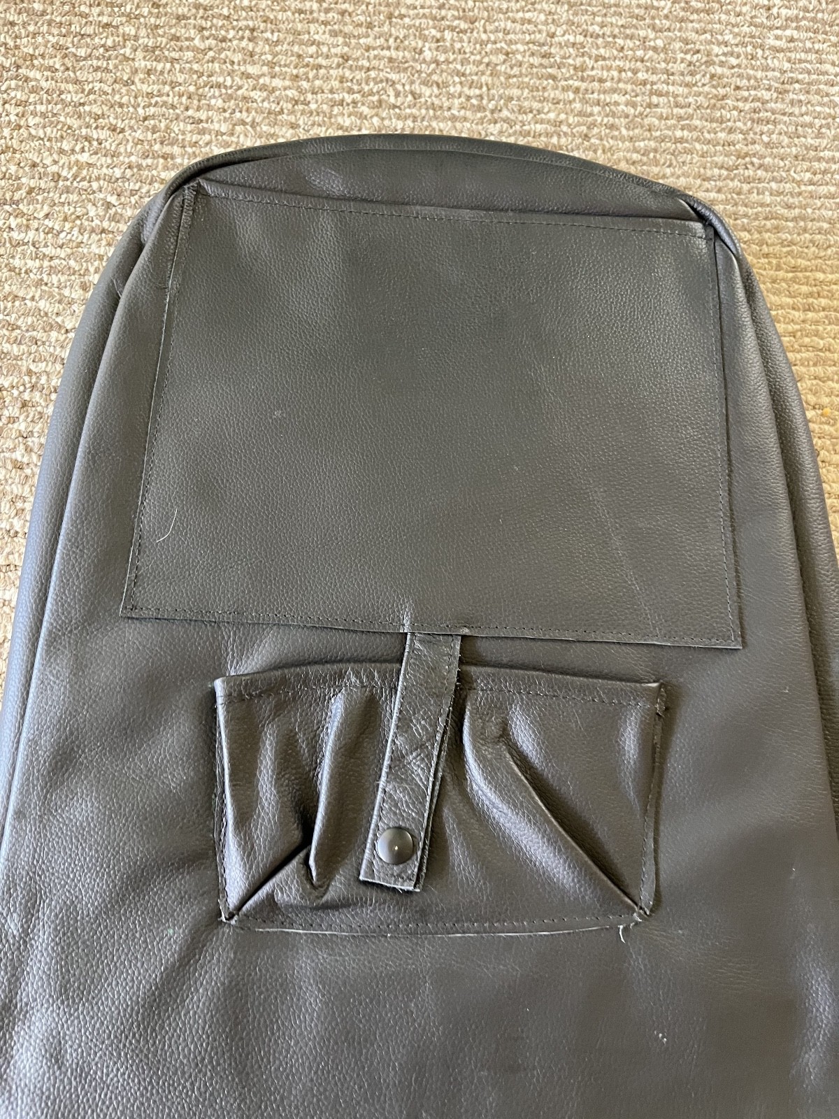 Piper J3 Cub Front Seat, 2 Piece Leather Cushion Set, Original Styling, Nice!