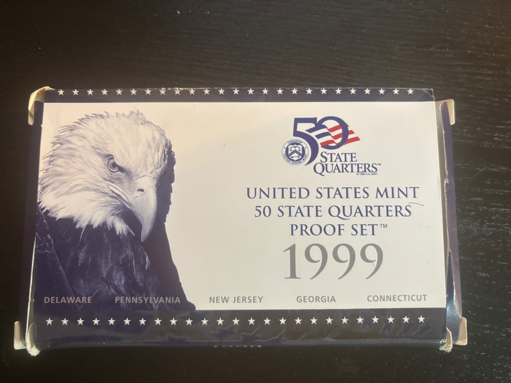 1999 U.S. State Quarters Proof Set in Original Packaging