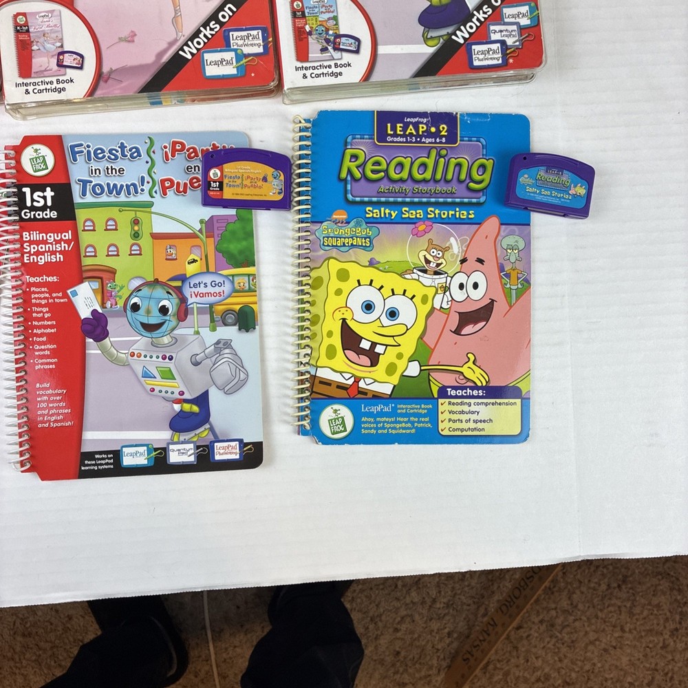LeapFrog Educational Learning 8 Books with Cartridges