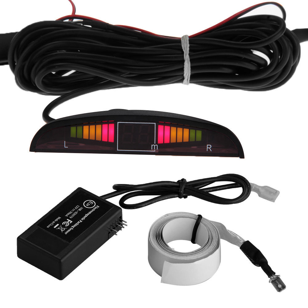 Electromagnetic EF Car Reverse Parking Back Up Radar Sensor Kit LED Display kids