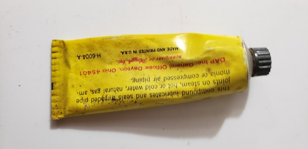 Vintage John Sunshine Mitee Dripless Pipe Joint Compound with box