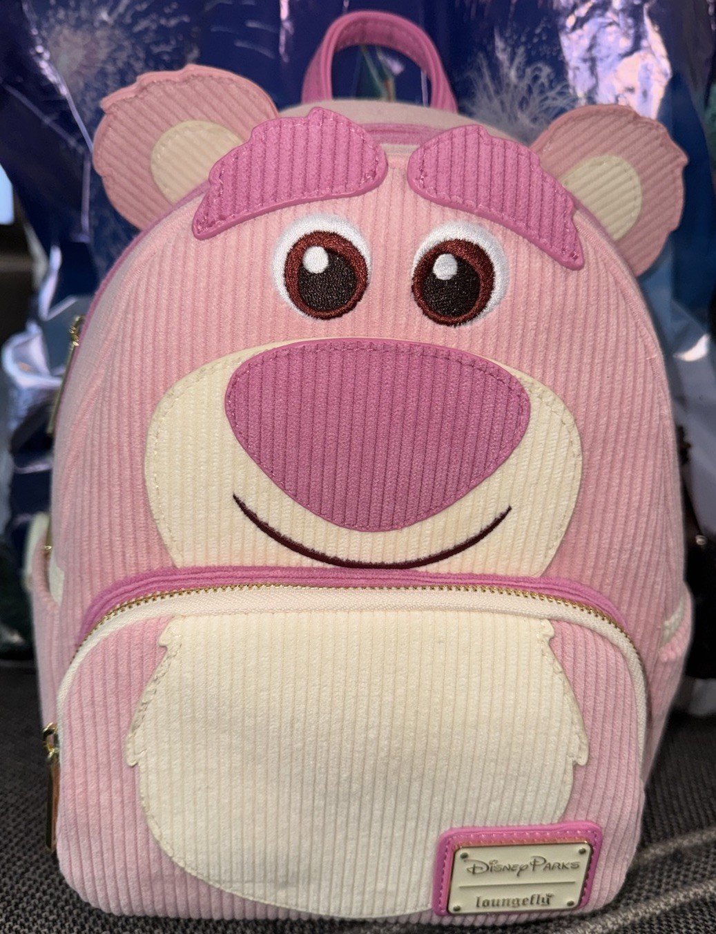 Disney Parks Pixar Loungefly Toy Story Lotso Bear Mini Backpack Scented 🍓 NWT